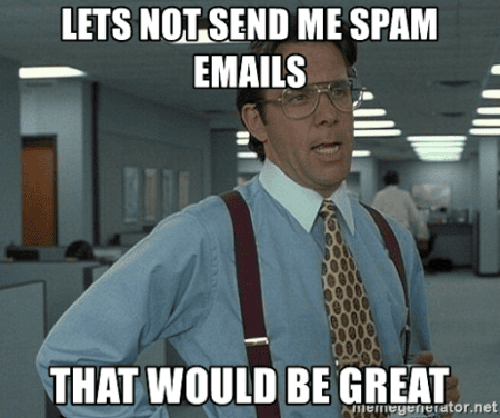 Sales emails shouldn't be spam